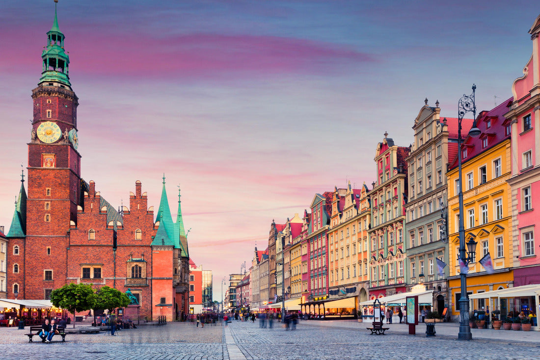 Sunset in the historic capital of Silesia, Poland 2000pc Puzzle