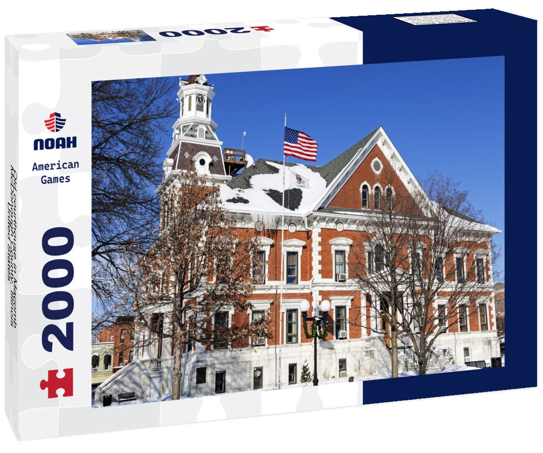 Old courthouse in Macomb, McDonough County, Illinois, United States 2000pc Puzzle