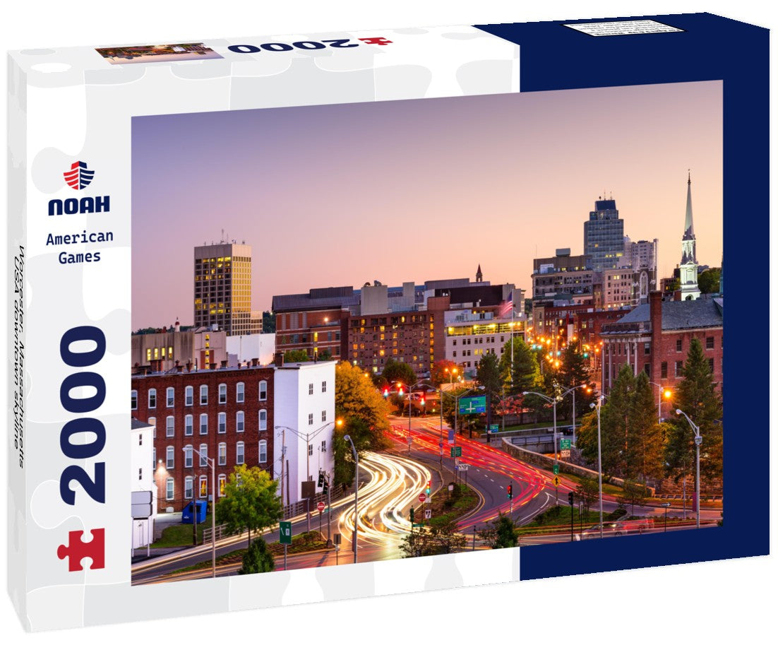 Worcester, Massachusetts, USA downtown skyline 2000pc Puzzle