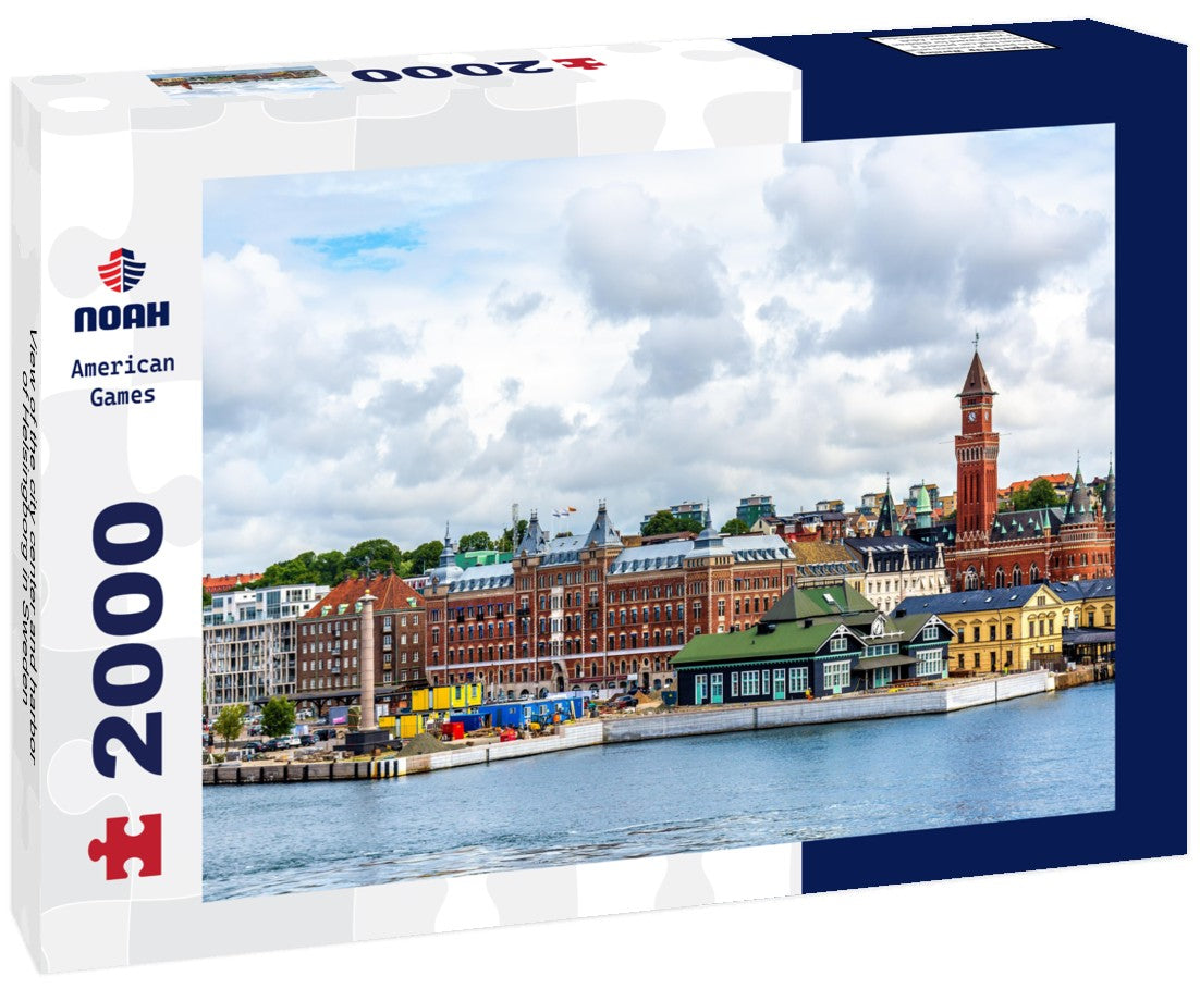 the city center and harbor of Helsingborg in Sweden 2000pc Puzzle