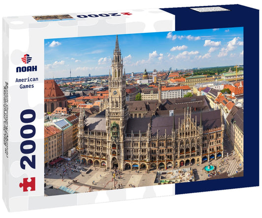 Noah Jigsaw Puzzle Munich Germany (Munich), Panorama City Skyline at Marienplatz City Hall 2000 pieces