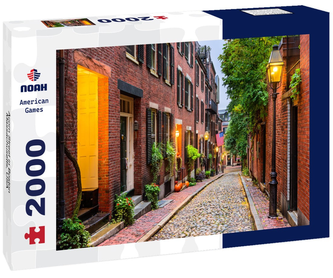 Acorn Street in Boston, Massachusetts, USA 2000pc Puzzle