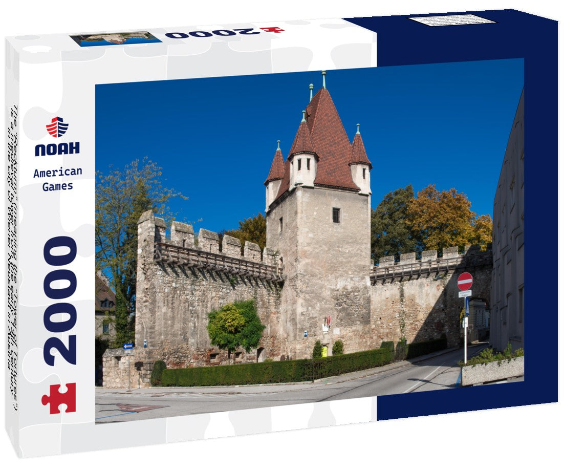 Noah Jigsaw Puzzle The “Reckturm” (meaning the “Tower of Tortures”) is a medieval tower from the early 13th century in the city of Wiener Neustadt in Austria 2000 pieces
