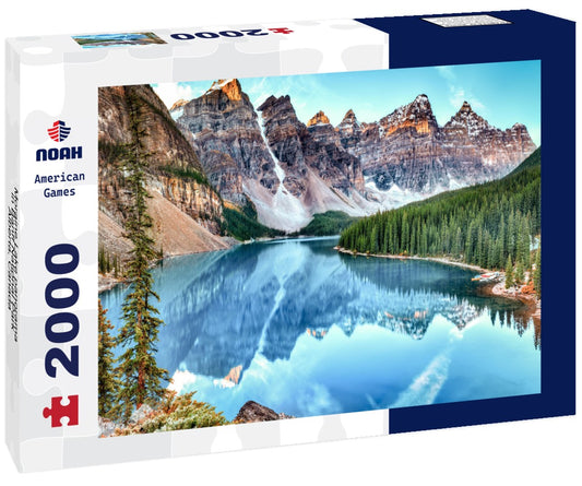 Noah Jigsaw Puzzle Moraine Lake panorama in Banff National Park, Alberta, Canada 2000 pieces