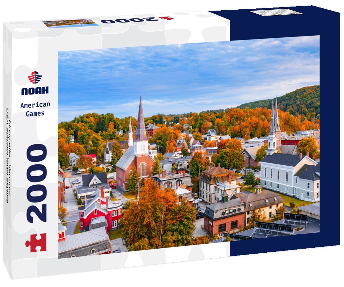 Montpelier, Vermont, USA autumn town skyline 2000pc Puzzle