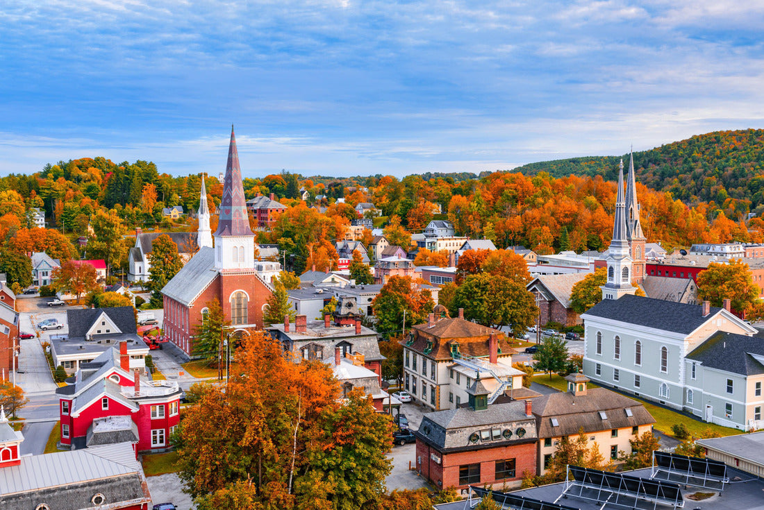 Montpelier, Vermont, USA autumn town skyline 2000pc Puzzle
