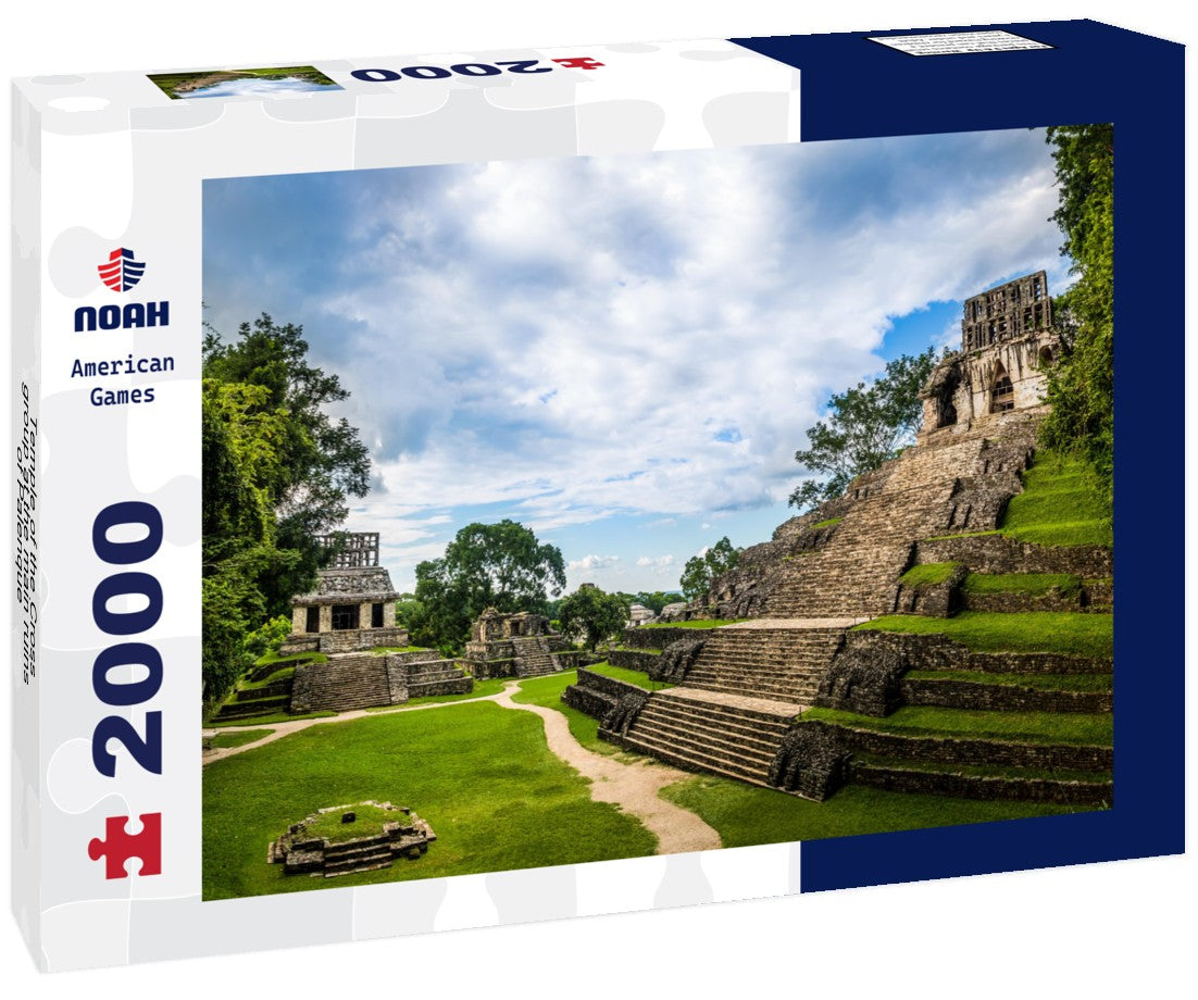 Noah Jigsaw Puzzle Temple of the Cross group at the main ruins of Palenque - Chiapas, Mexico 2000 pieces
