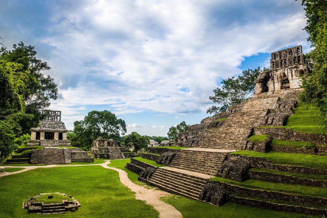 Noah Jigsaw Puzzle Temple of the Cross group at the main ruins of Palenque - Chiapas, Mexico 2000 pieces