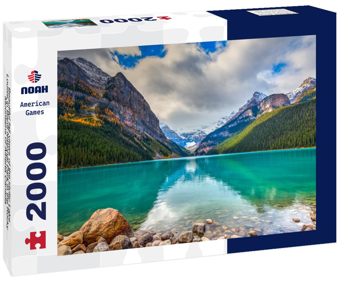 Beautiful fall views of the idyllic Lake Louise in Banff National Park in the Rocky Mountains of Alberta Canada 2000pc Puzzle