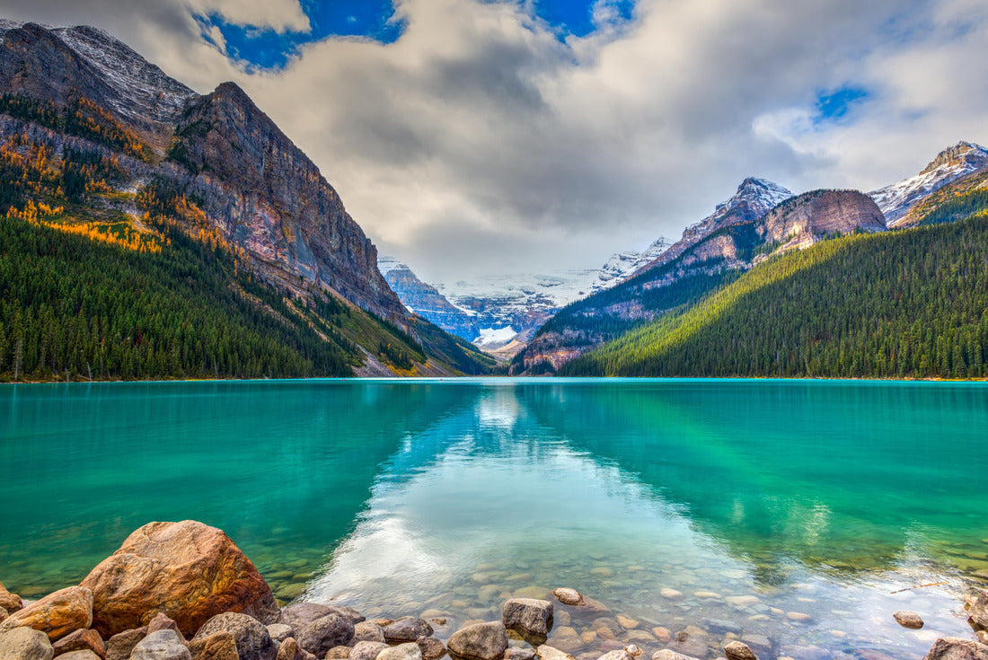 Beautiful fall views of the idyllic Lake Louise in Banff National Park in the Rocky Mountains of Alberta Canada 2000pc Puzzle