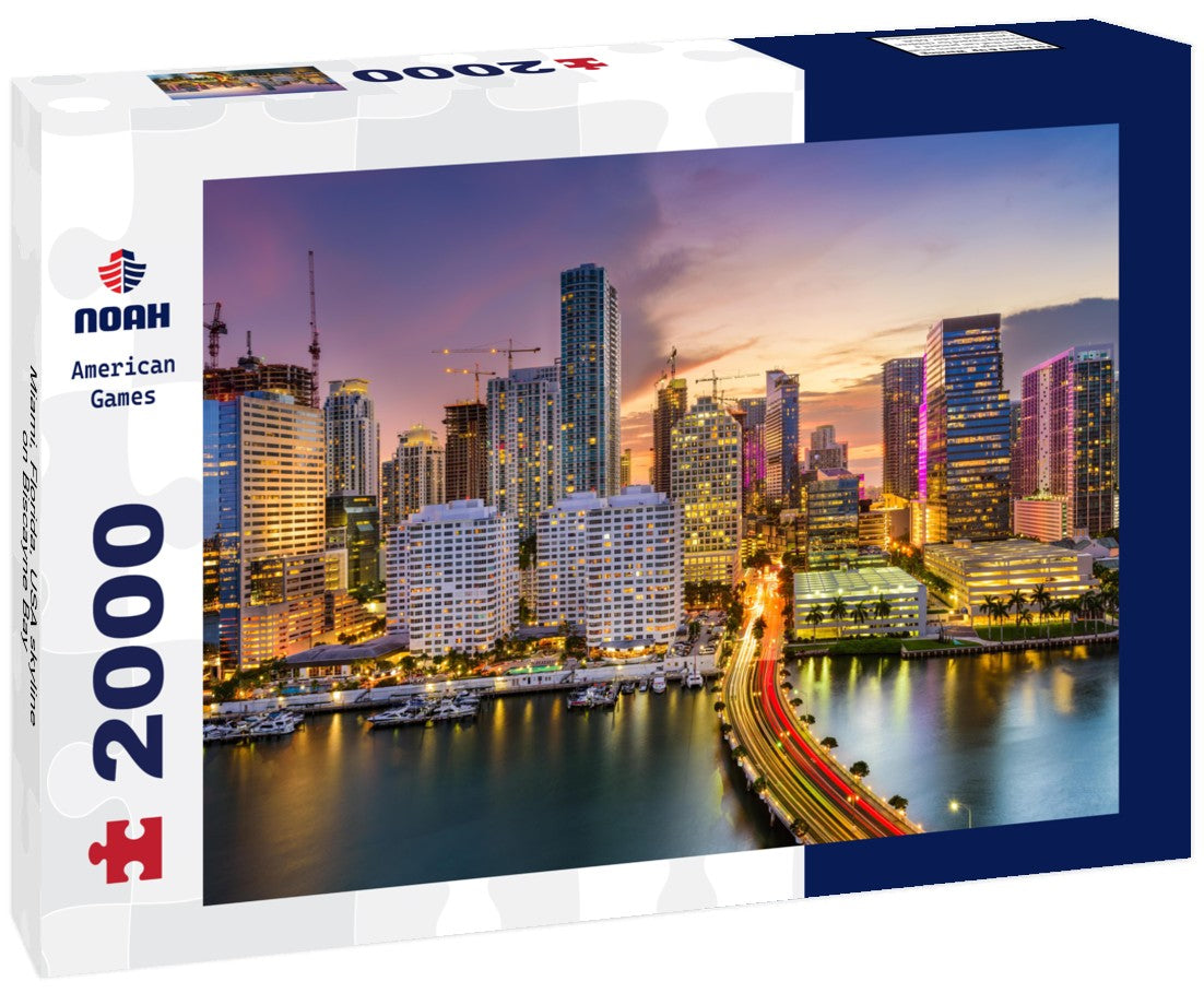 Miami, Florida, USA skyline on Biscayne Bay 2000pc Puzzle