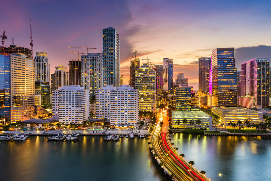 Miami, Florida, USA skyline on Biscayne Bay 2000pc Puzzle