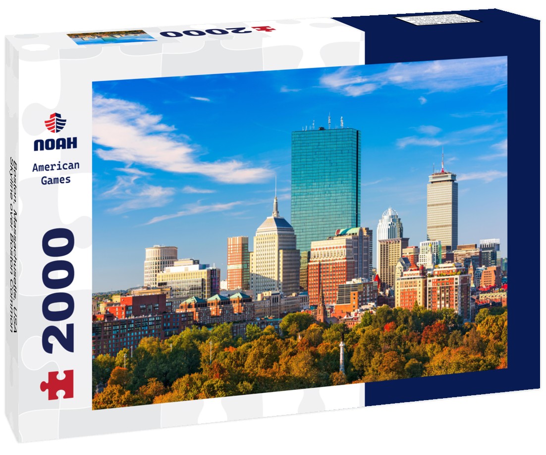 Boston, Massachusetts, USA Skyline over Boston Common 2000pc Puzzle