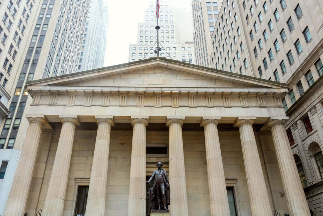 Facade of the Federal Hall with Washington Statue on the front, Wall Street, Manhattan, New York City, USA 2000pc Puzzle