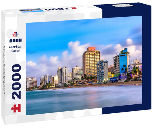 Noah Jigsaw Puzzle San Juan, Puerto Rico resort skyline on Condado Beach 2000 pieces