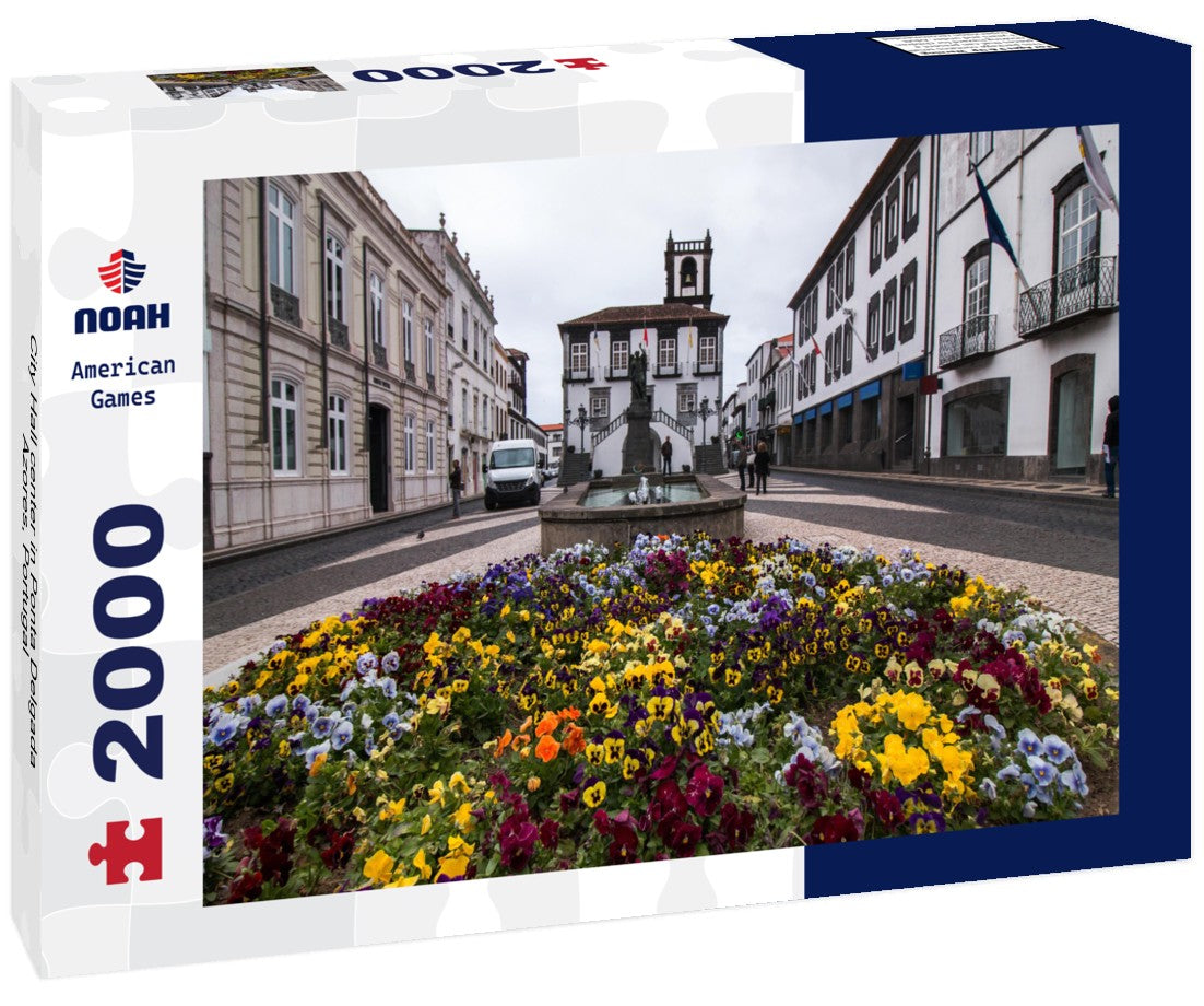 City Hall center in Ponta Delgada, Azores, Portugal 2000pc Puzzle