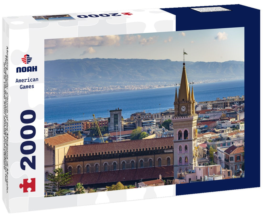 Messina. Sicily. Church of the Madonna di Montalto. The basilica is located on top of Caperino hill and is visible from almost everywhere 2000pc Puzzle