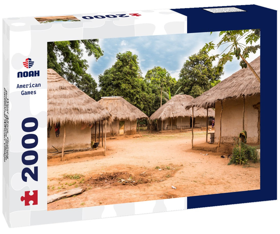 Noah Jigsaw Puzzle West Africa, Guinea-Bissau, Bijagos islands - traditional African village 2000 pieces
