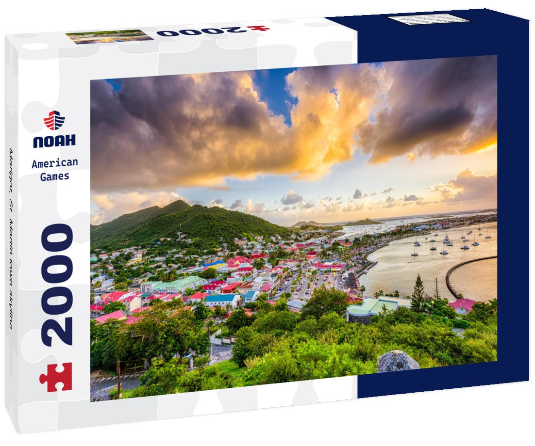 Marigot, St. Martin town skyline 2000pc Puzzle