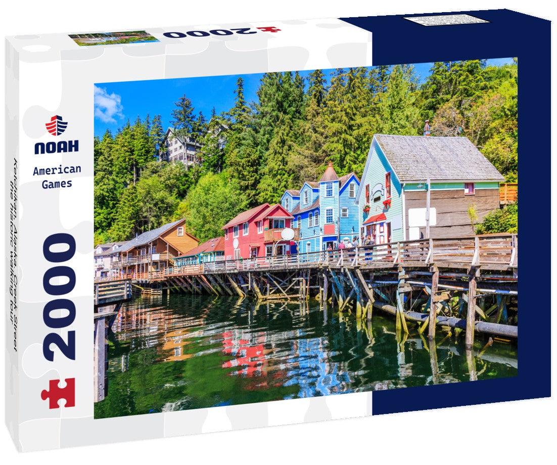 Ketchikan, Alaska. Creek Street, the historic walking tour 2000pc Puzzle