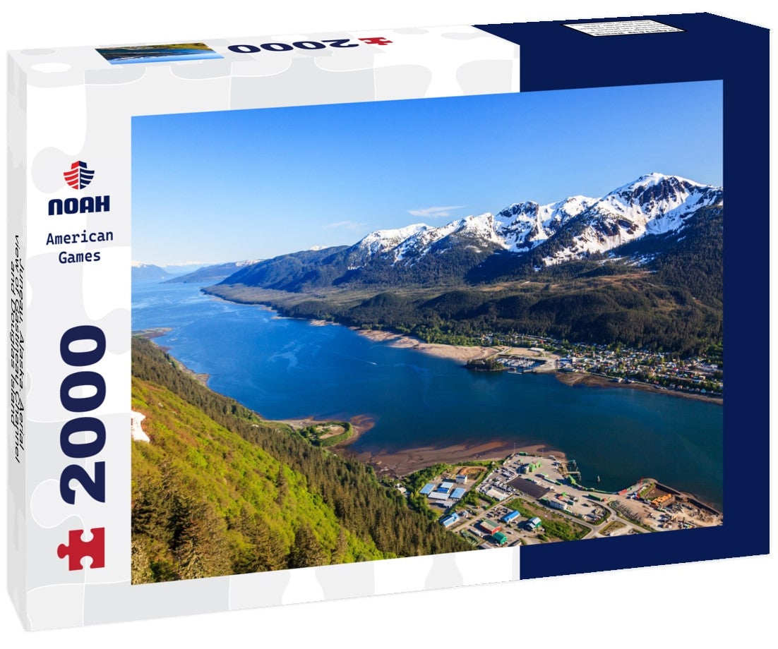 Juneau, Alaska. Aerial view of Gastineau Channel and Douglas Island 2000pc Puzzle