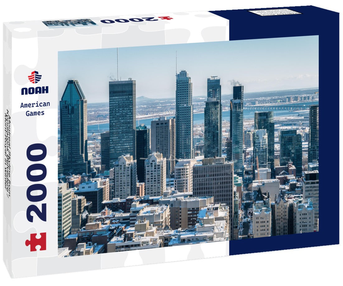 Montreal Skyline from Kondiaronk Belvedere / Mont-Royal in winter 2000pc Puzzle