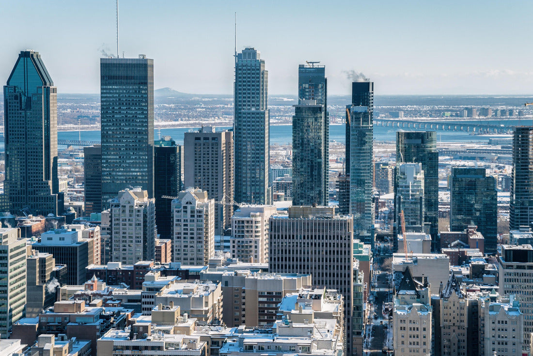 Montreal Skyline from Kondiaronk Belvedere / Mont-Royal in winter 2000pc Puzzle