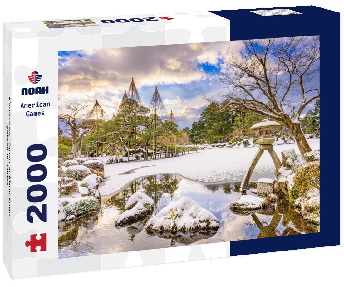 Kanazawa, Japan at Kenrokuen garden in winter 2000pc Puzzle