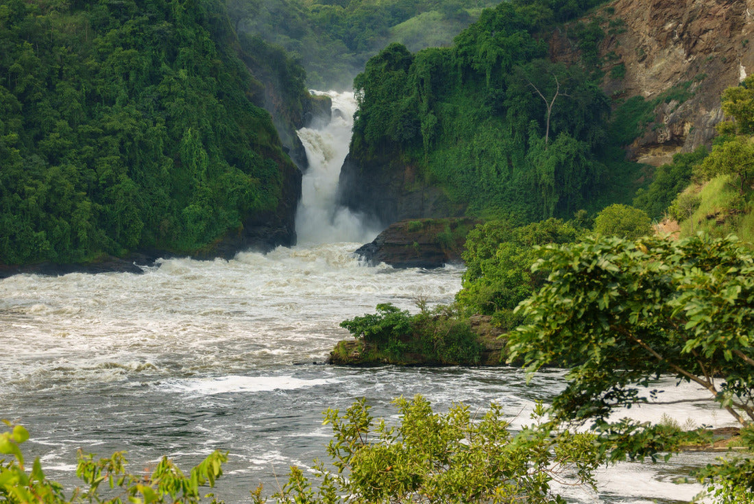 Wide view of the Murchison Falls in Nilo River, Uganda, top view 2000pc Puzzle