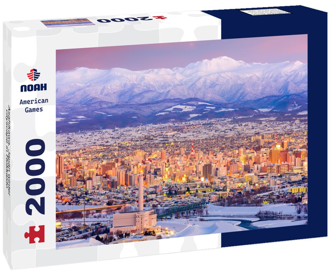 Asahikawa, Japan winter cityscape in Hokkaido 2000pc Puzzle