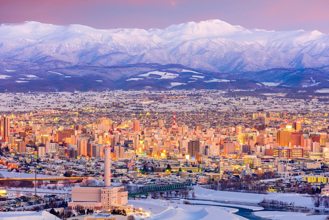 Asahikawa, Japan winter cityscape in Hokkaido 2000pc Puzzle