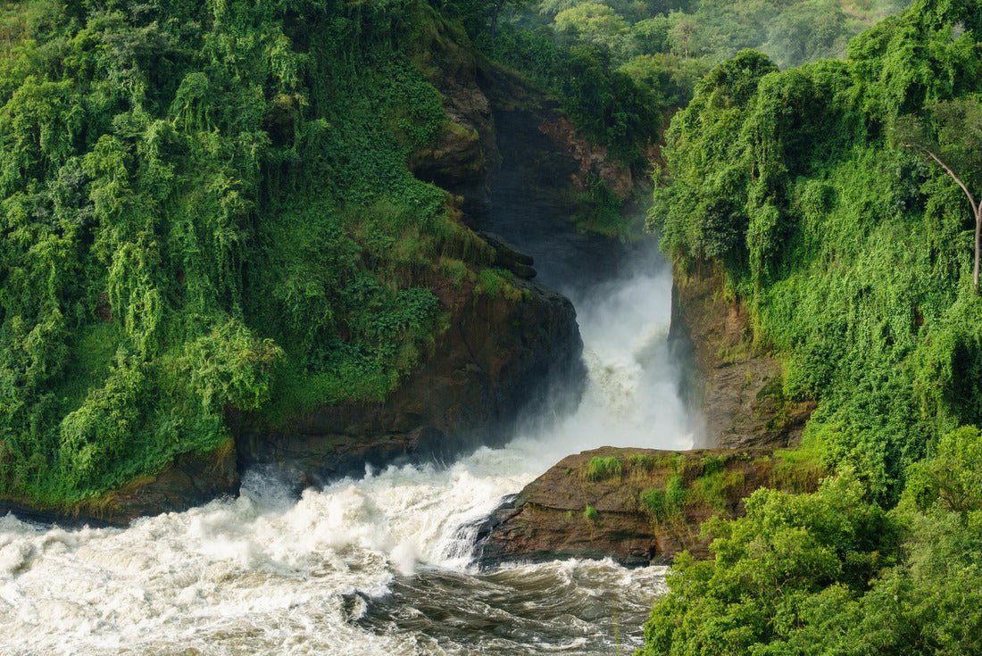 Detailed view of Murchison Falls water canyon in Nilo River, Uganda, bottom view 2000pc Puzzle