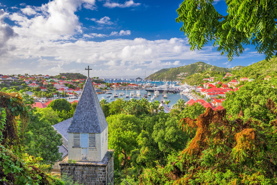 Gustavia, Saint Barthelemy, Caribbean view from the Anglican Church 2000pc Puzzle