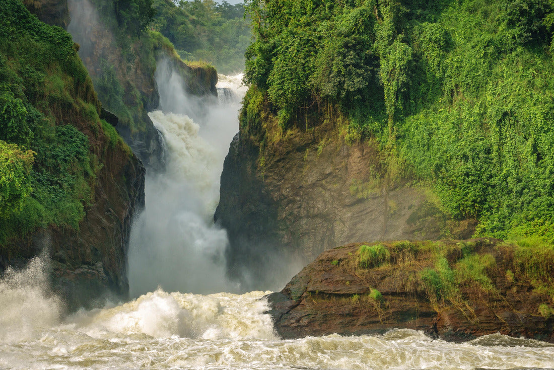 Noah Jigsaw Puzzle Detailed close-up of Murchison Falls main one in Nilo River, Uganda, top view 2000 pieces