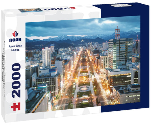 Noah Jigsaw Puzzle Sapporo Night View from Sapporo TV Tower in Sapporo City, Hokkaido, Japan 2000 pieces