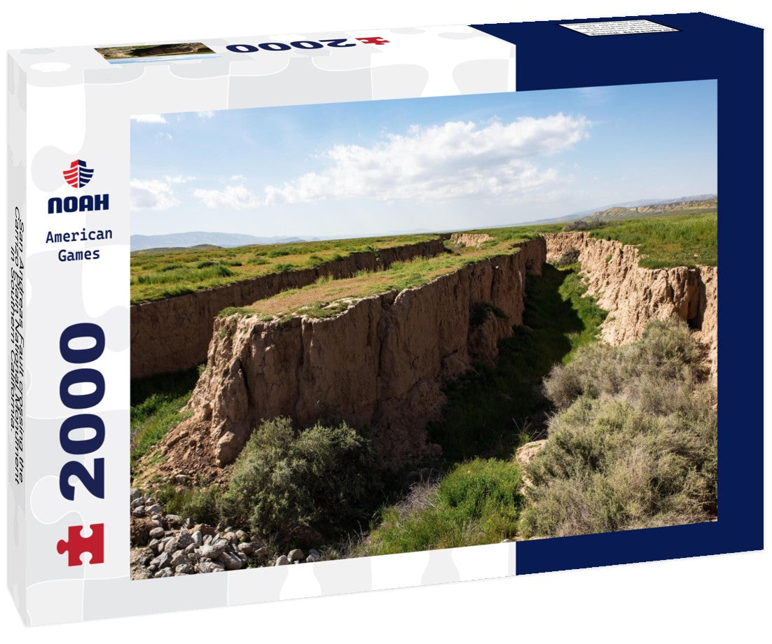 San Andreas Fault crossing the Carrizo Plain National Monument in Southern California. 2000pc Puzzle