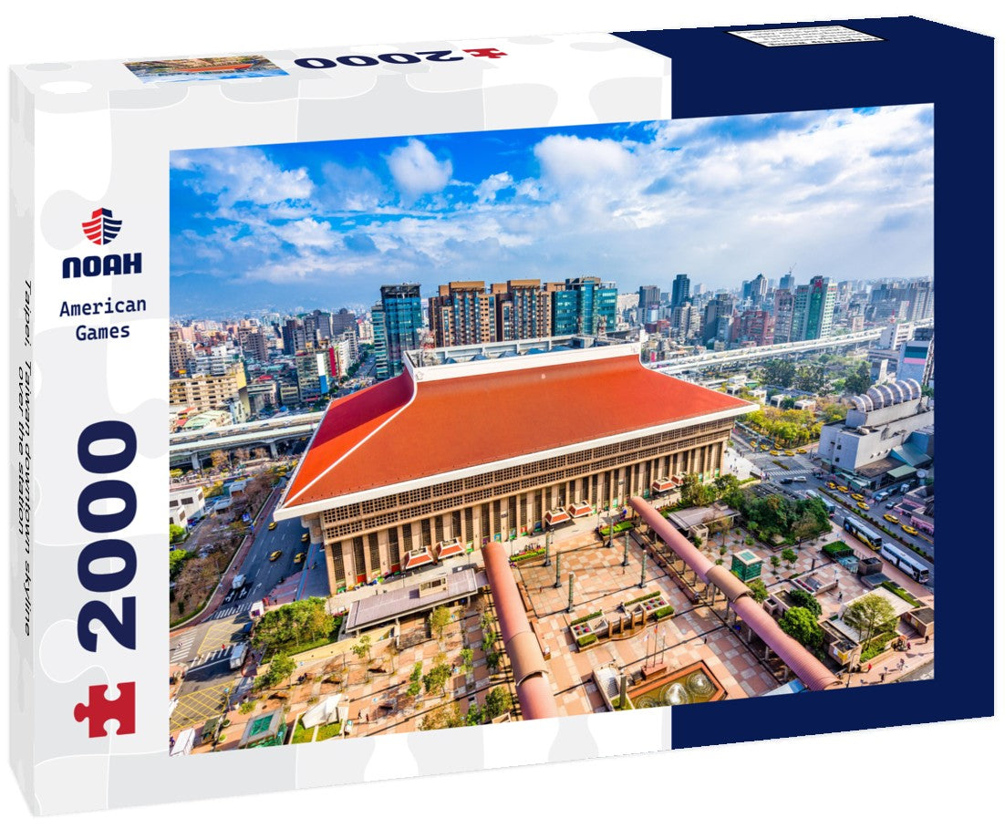 Taipei, Taiwan downtown skyline over the station 2000pc Puzzle