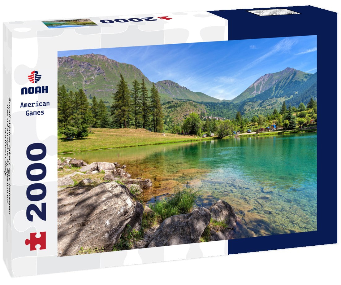 Small Alpine lake Laux between the mountains in Piedmont, northern Italy 2000pc Puzzle