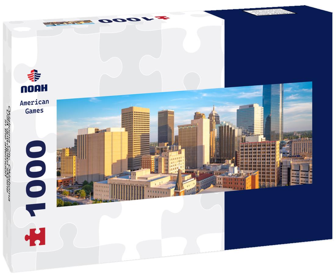 Noah Jigsaw Puzzle Oklahoma City, Oklahoma, USA downtown skyline in the afternoon panorama 1000 pieces