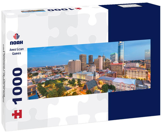 Noah Jigsaw Puzzle Oklahoma City, Oklahoma, USA downtown skyline at twilight panorama 1000 pieces