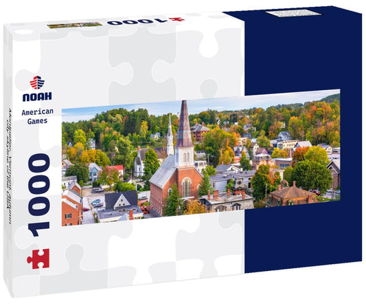 Noah Jigsaw Puzzle Montpelier, Vermont, autumn city skyline of the USA panorama 1000 pieces