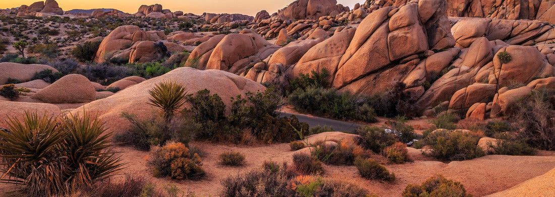 Noah Jigsaw Puzzle Sunset on the Jumbo Rocks, Joshua Tree National Park, California panorama 1000 pieces