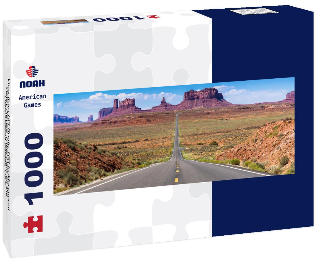 US Route 163 to Monument Valley Navajo Tribal Park on the Utah/Arizona border, USA 1000pc Panoramic Puzzle