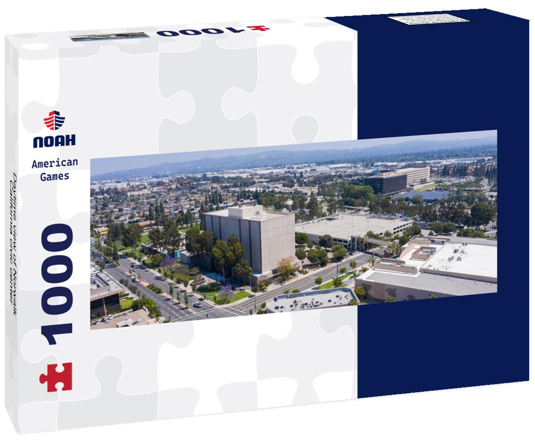 Noah Jigsaw Puzzle Daytime view of Norwalk, California civic center panorama 1000 pieces