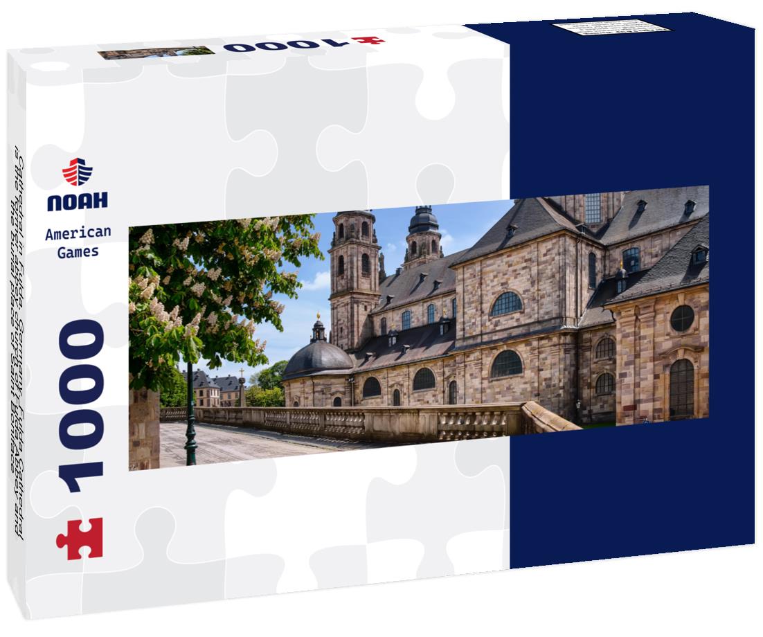 Noah Jigsaw Puzzle Cathedral in Fulda, Germany. Fulda Cathedral is the former abbey church of Fulda Abbey and the burial place of Saint Boniface panorama 1000 pieces