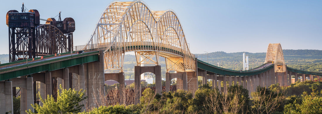 Noah Jigsaw Puzzle International bridge at Sault Ste. Marie, Michigan panorama 1000 pieces