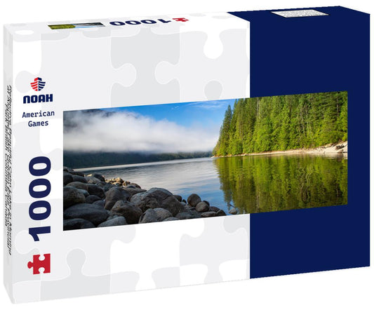 Noah Jigsaw Puzzle Reflective Beautiful Calm Lake in Morning at Alouette Lake Golden Ears Provincial Park British Columbia Canada panorama 1000 pieces