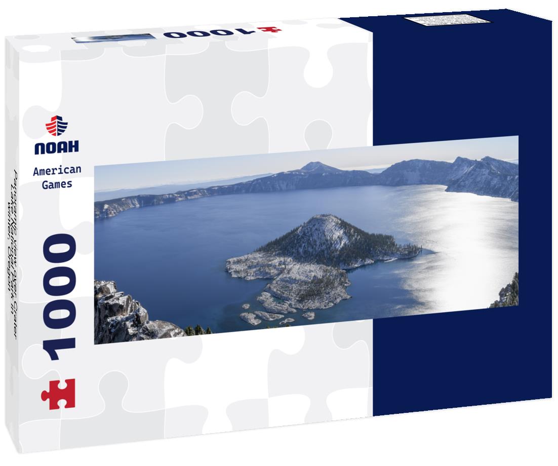 Noah Jigsaw Puzzle Panoramic view over Crater Lake National Park in winter, Oregon panorama 1000 pieces