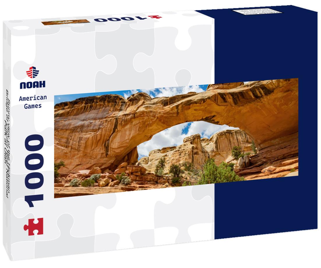 Noah Jigsaw Puzzle Sunny view of the Hickman Bridge of Capitol Reef National Park at Utah panorama 1000 pieces