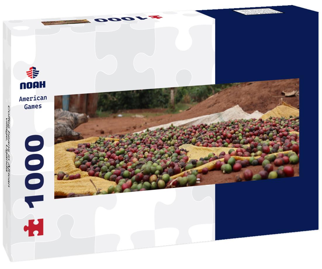 Noah Jigsaw Puzzle Coffee beans in African village, Uganda panorama 1000 pieces